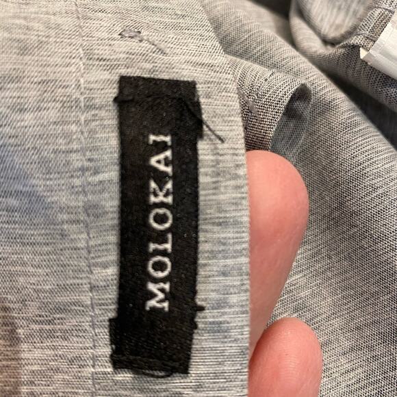 Molokai Surf Company Gray/Anchors Casual Button Down XL - Picture 6 of 6